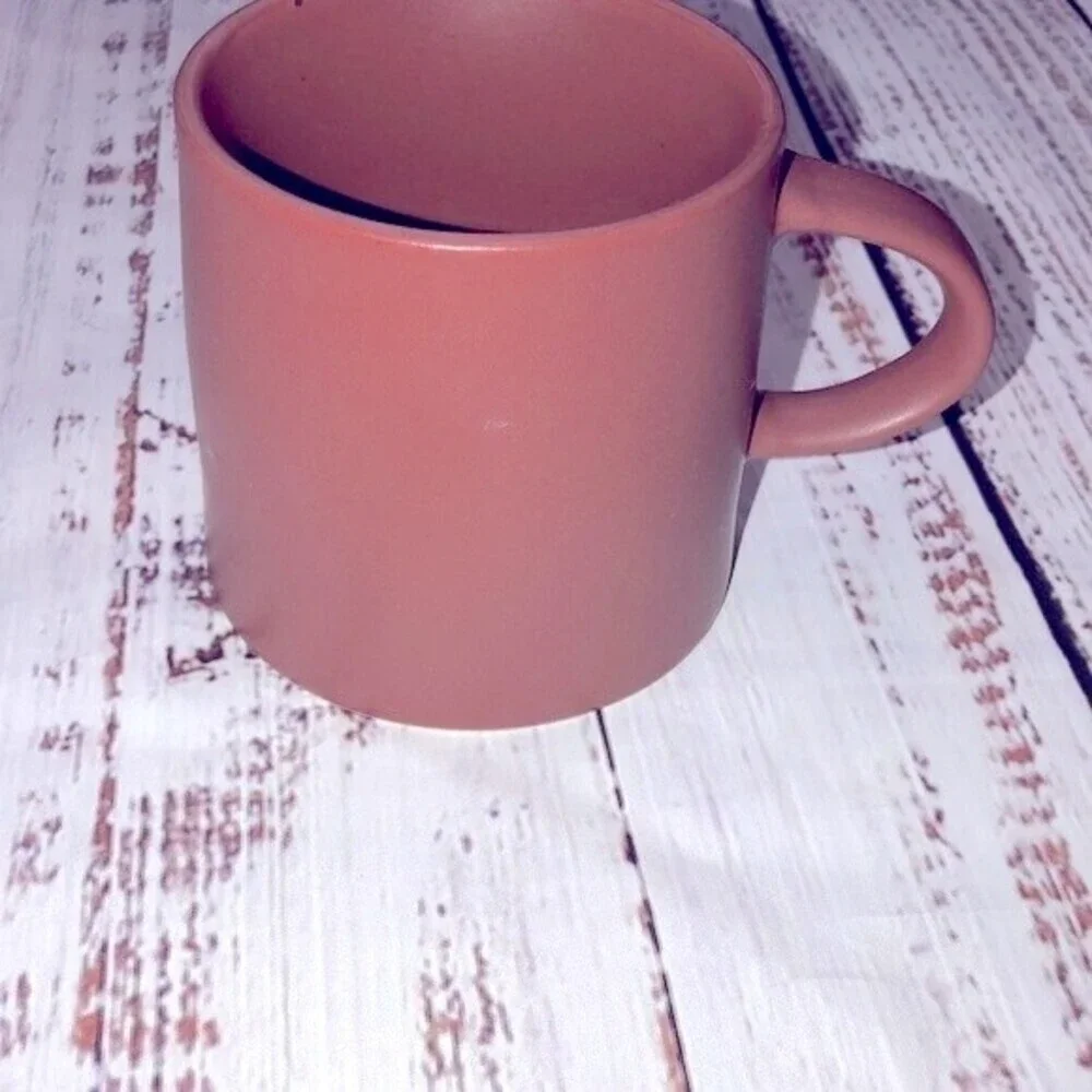 CB2 rust colored pottery mug